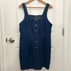 Blue Denim Sleeveless Dress